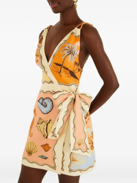 FARM Rio Rio Souvenir scarf-print top