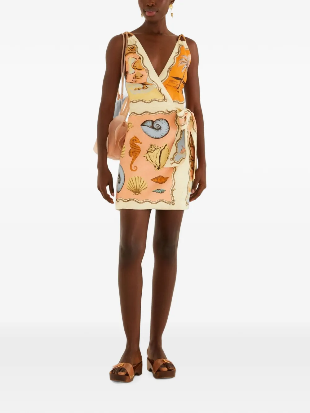 Souvenir scarves rope straps mini dress
