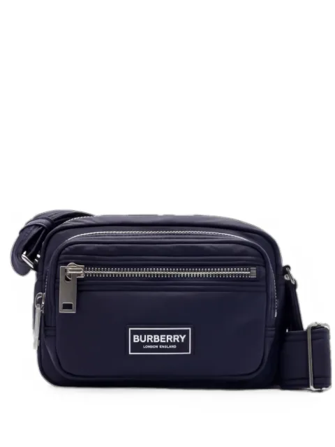 Burberry logo-patch messenger bag