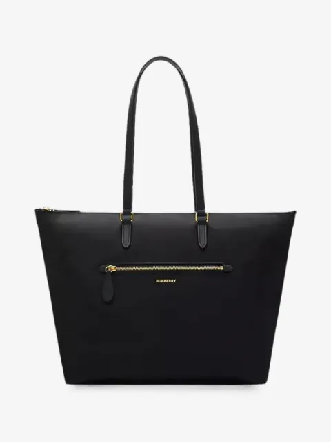Burberry logo-print zipped tote bag