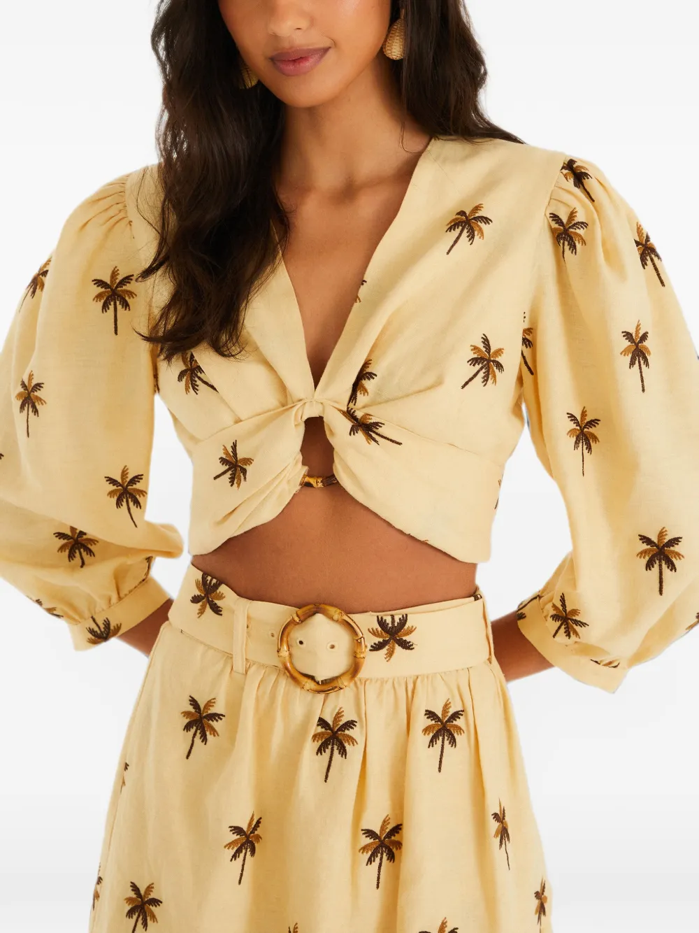 FARM Rio Cropped top Beige