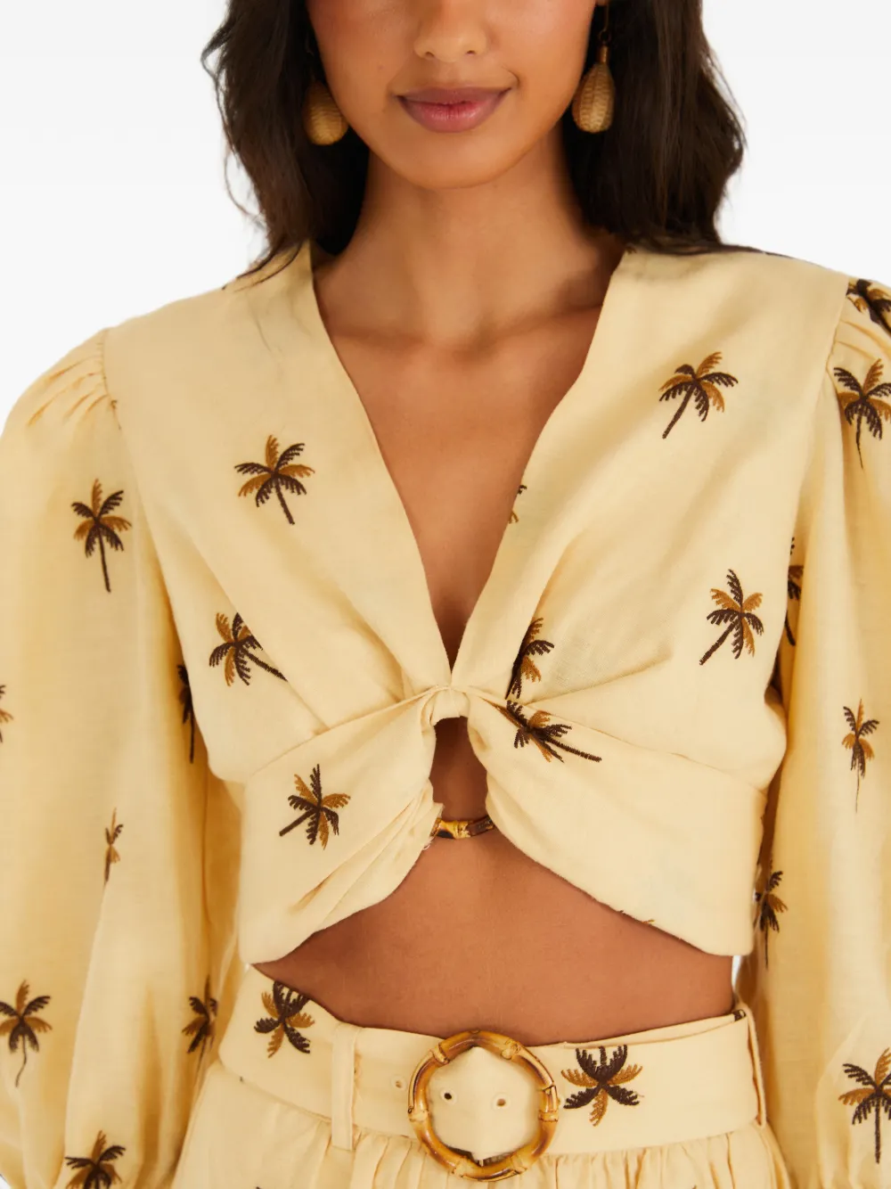 FARM Rio Cropped top Beige
