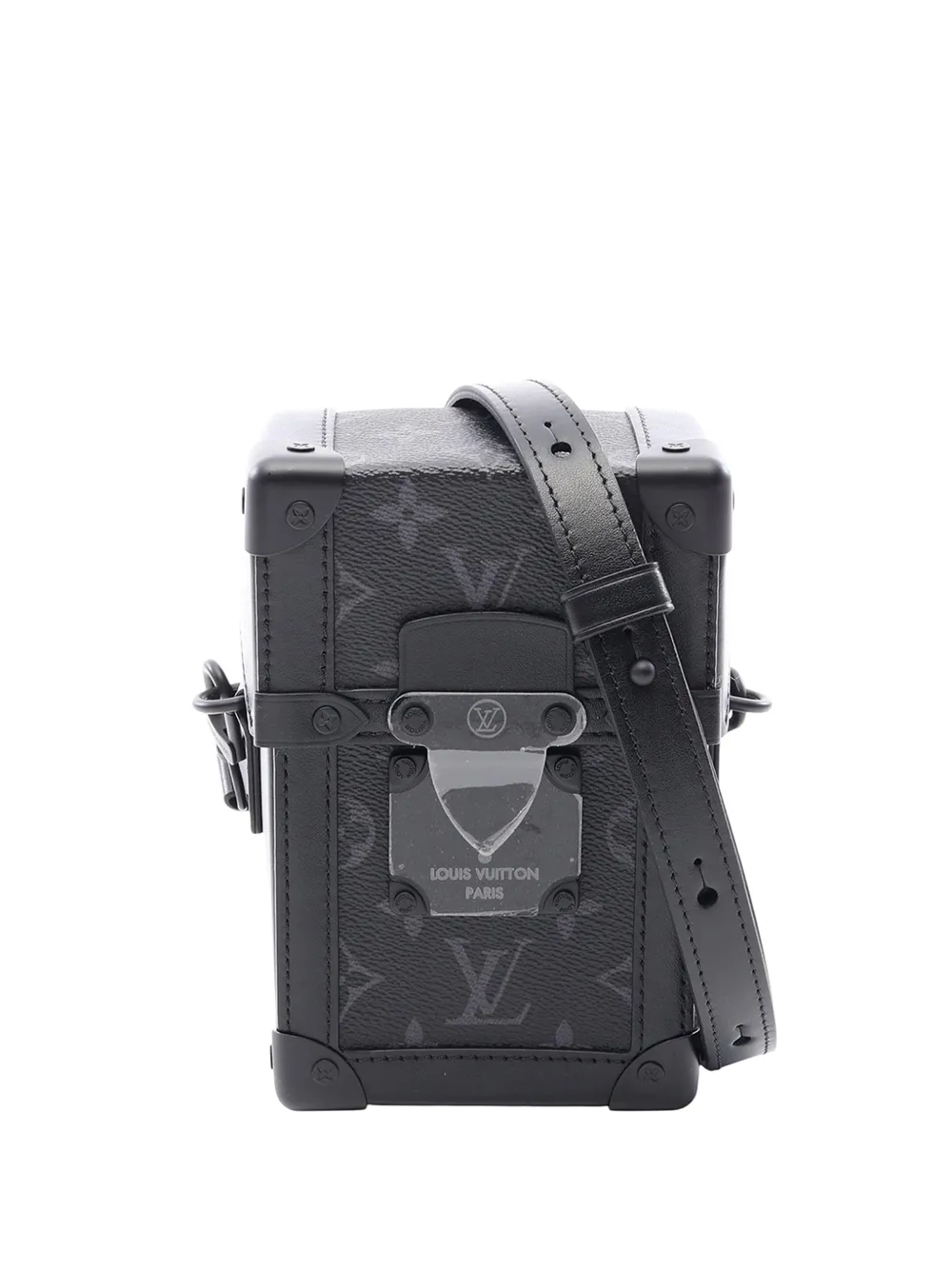 Louis Vuitton Pre-Owned 2021 Monogram Eclipse Vertical Trunk Wearable Wallet crossbody bag - Schwarz