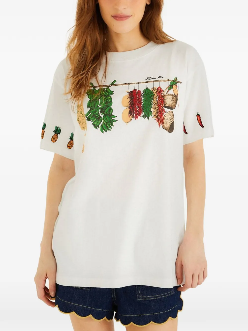 FARM Rio graphic-print T-shirt - Bianco