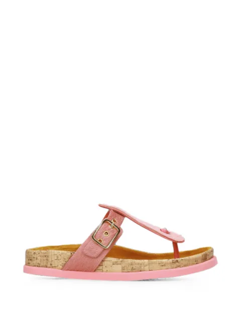 Premiata buckle-fastening calf-hair sandals