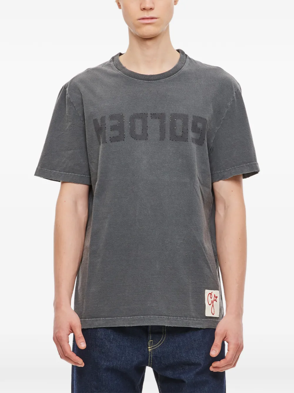 Golden Goose logo-print T-shirt - Grigio