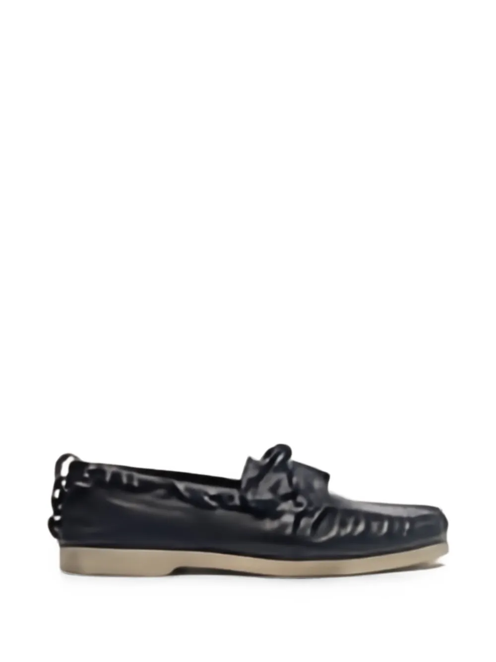 Golden Goose lace-up leather loafers Zwart