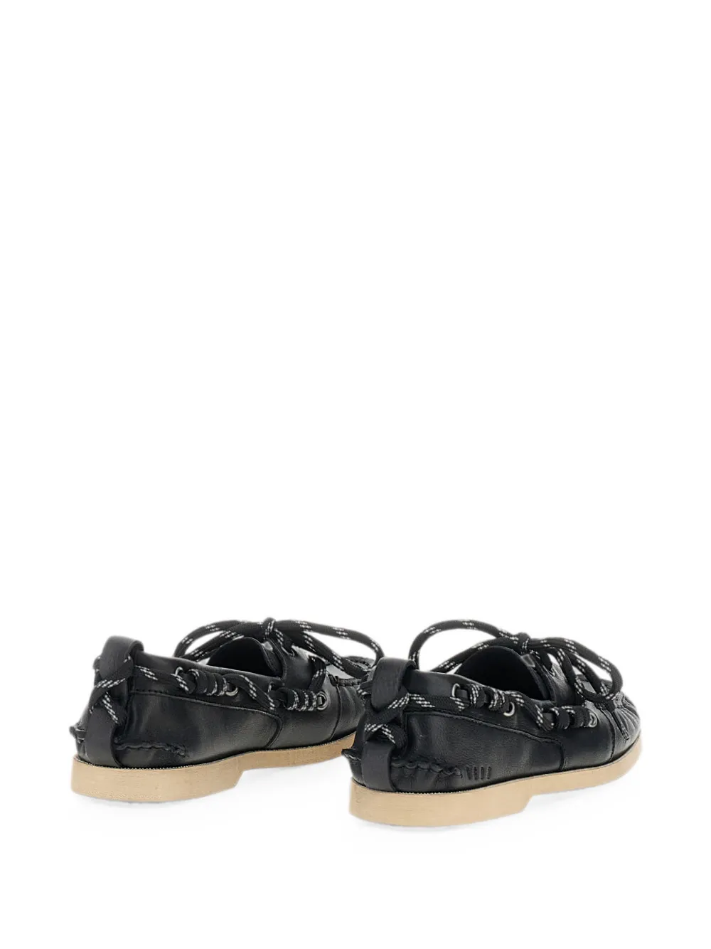 Golden Goose lace-up leather loafers Zwart
