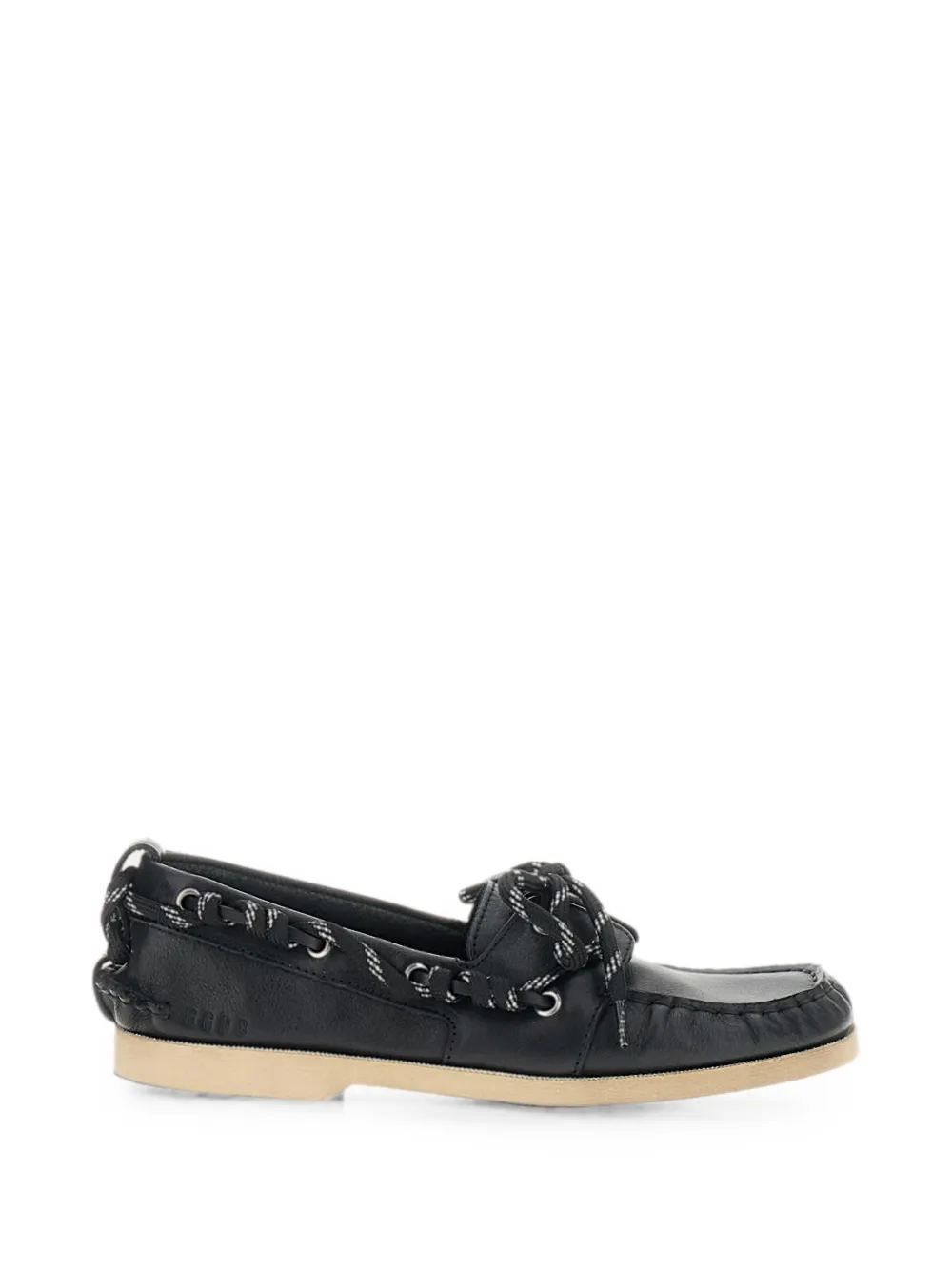 Golden Goose lace-up leather loafers - Nero
