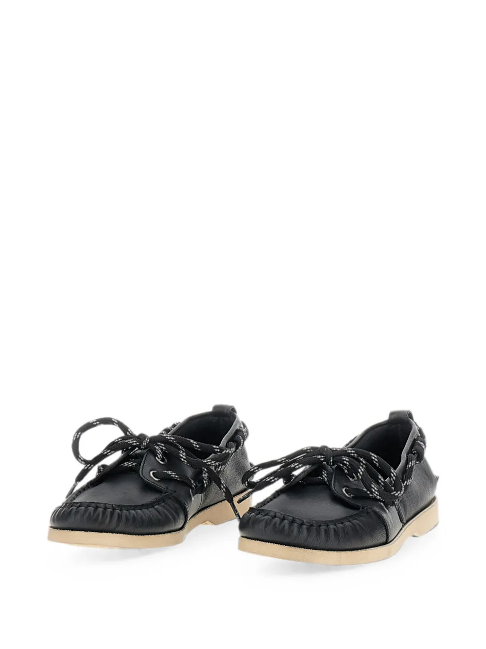 Golden Goose lace-up leather loafers Zwart