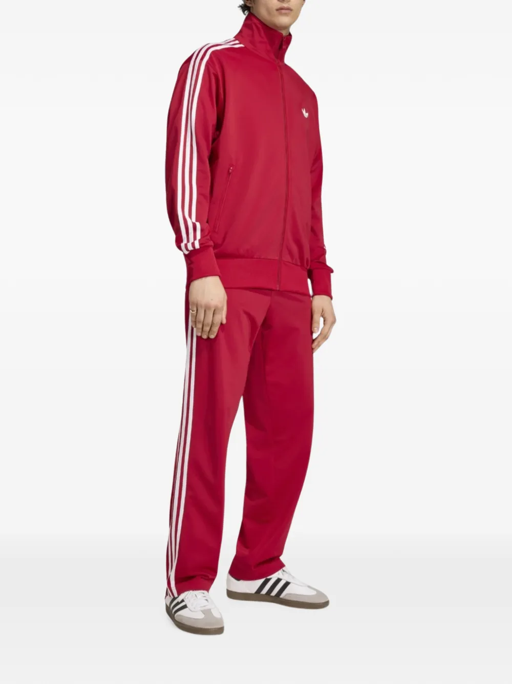 adidas Firebird side-stripe sweater Rood
