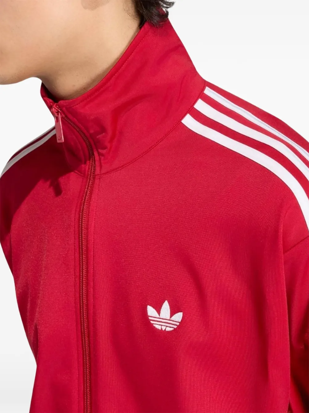 adidas Firebird side-stripe sweater Rood