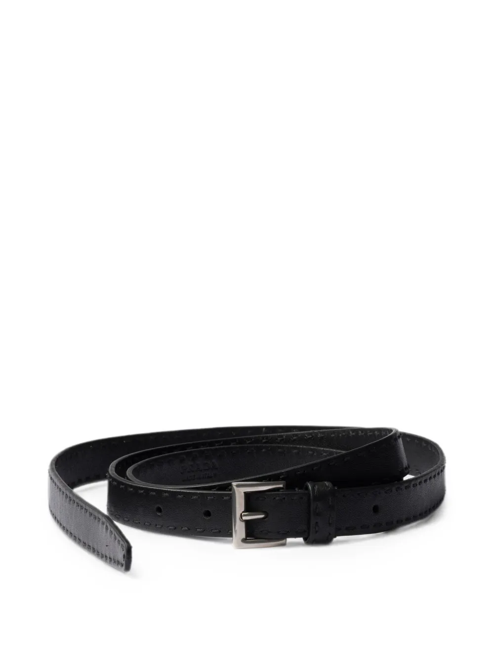 Prada Antiqued leather belt - Nero