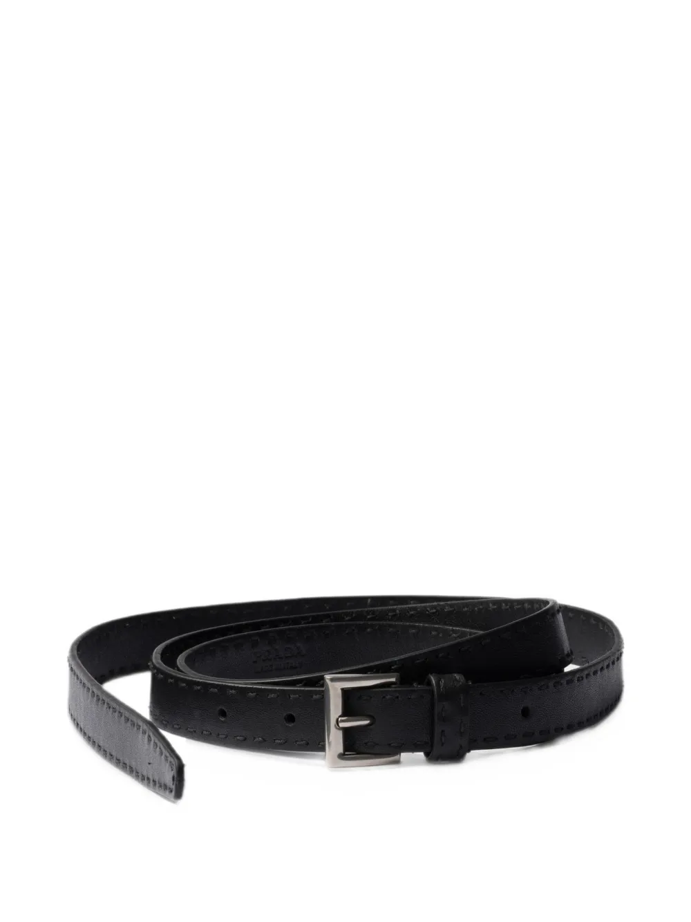 Prada Antiqued leather belt - Nero