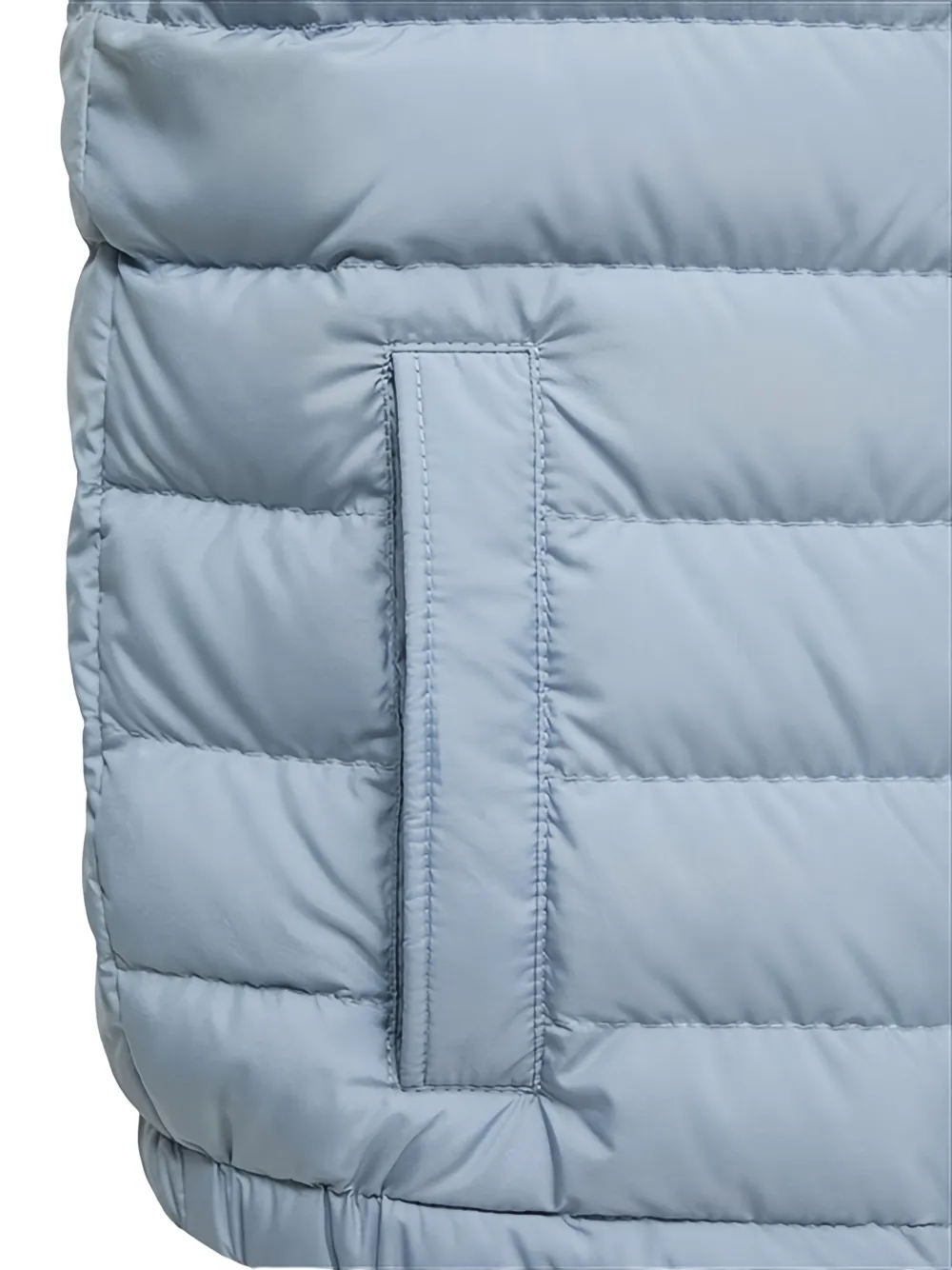 Moncler Enfant Wystan gewatteerde bodywarmer met capuchon Blauw