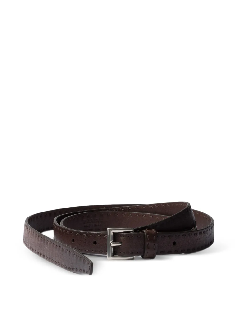 Prada Antiqued leather belt - Brown