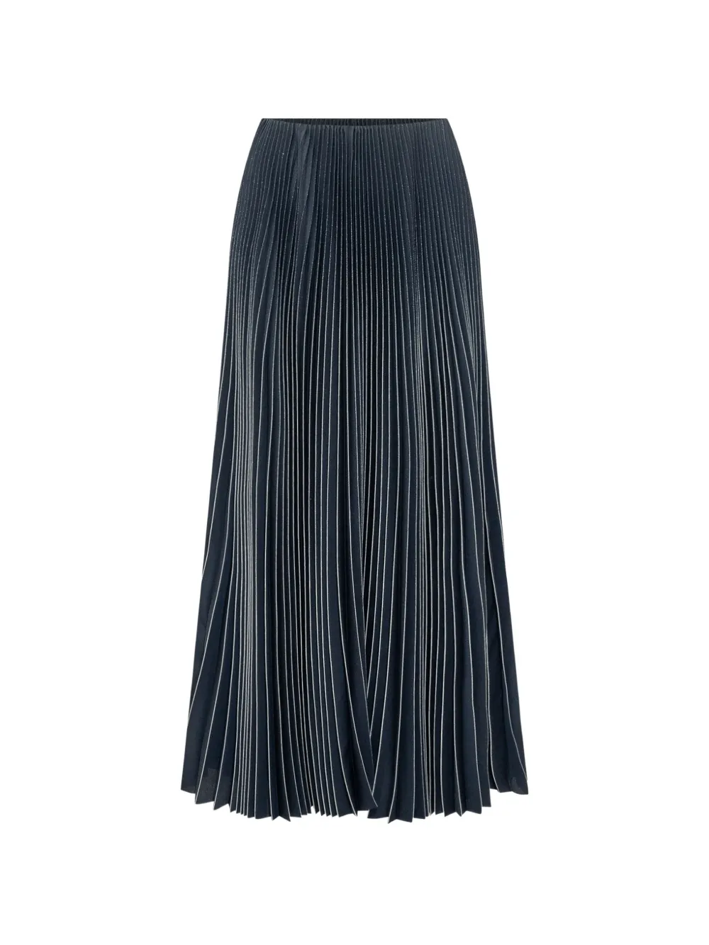 Fabiana Filippi pleated pinstripe maxi skirt - Blu