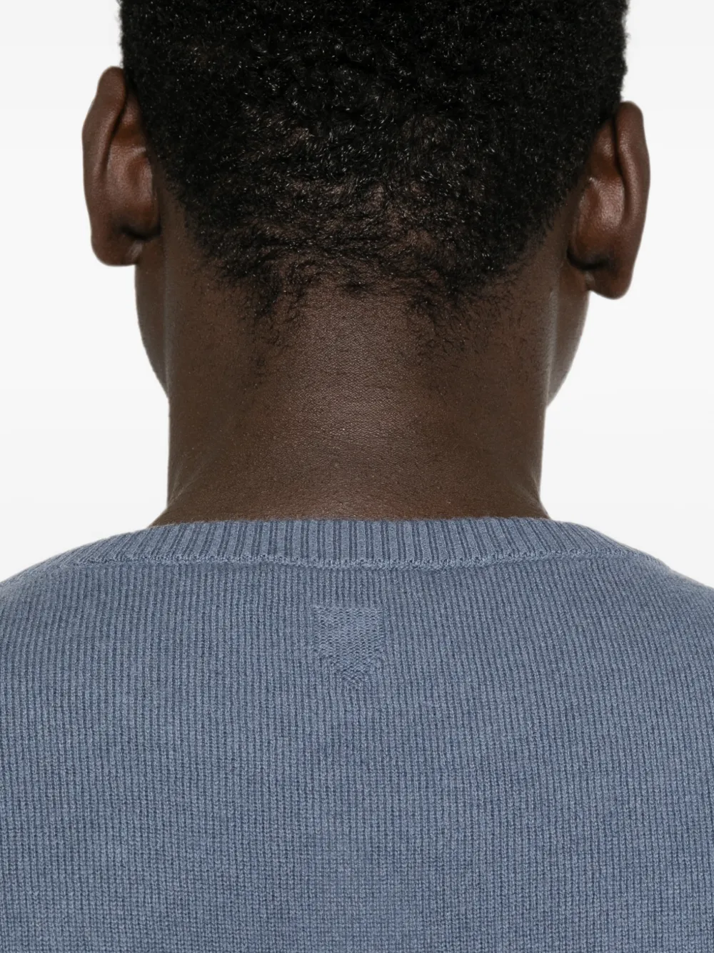 Canali Trui met geribbelde afwerking Blauw
