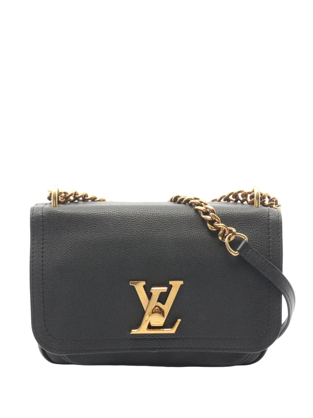 Louis Vuitton Pre-Owned 2020 Calfskin Lockme Chain shoulder bag - Nero