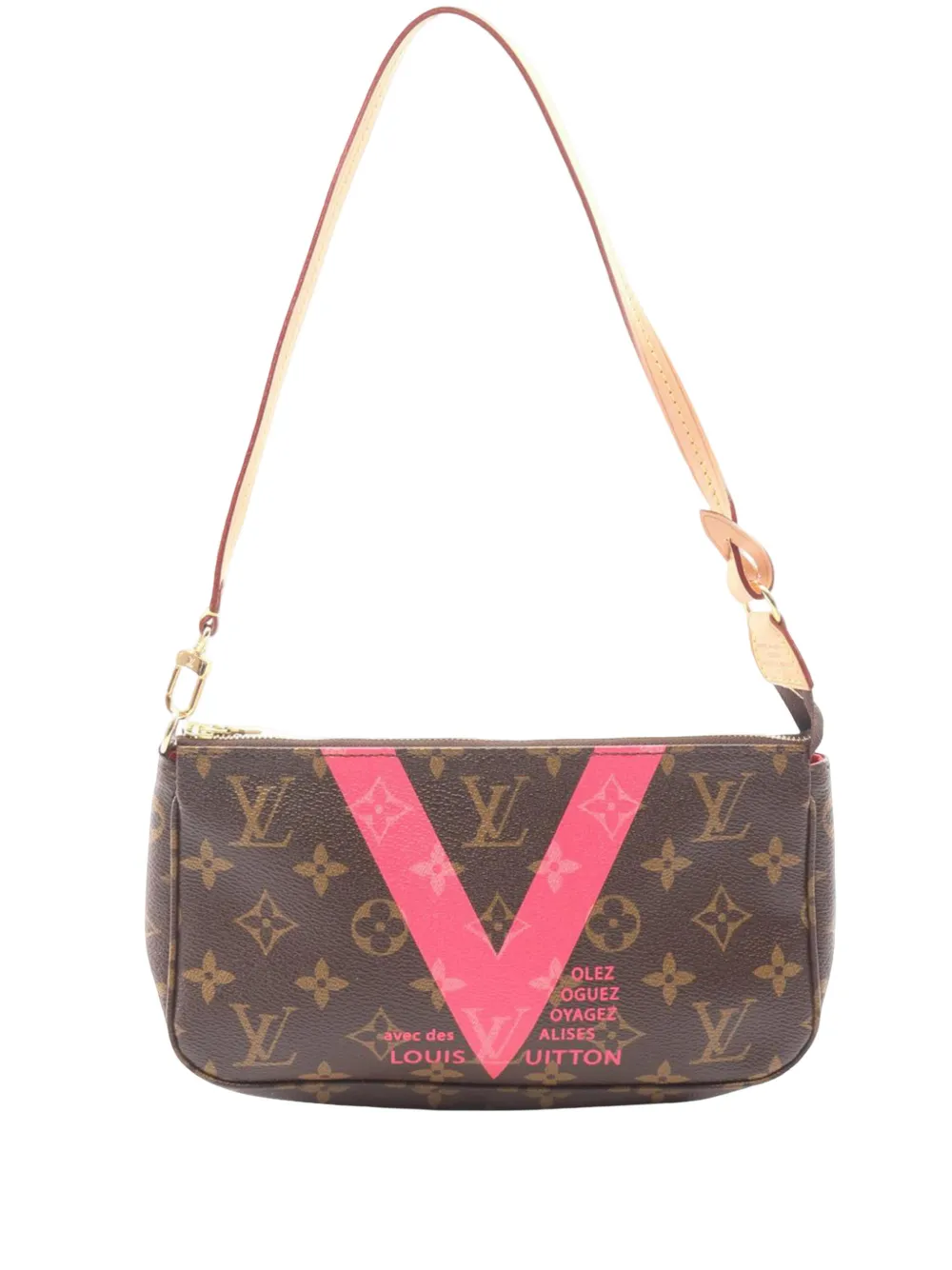Louis Vuitton Pre-Owned 2015 Monogram V Pochette Accessoires handbag - Marrone