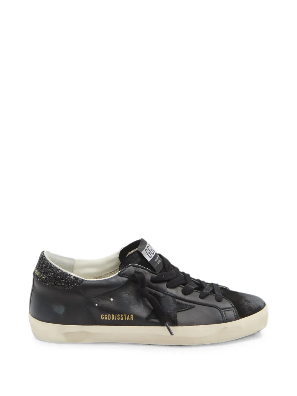 Golden Goose Super-Star glitter-detail sneakers - Nero