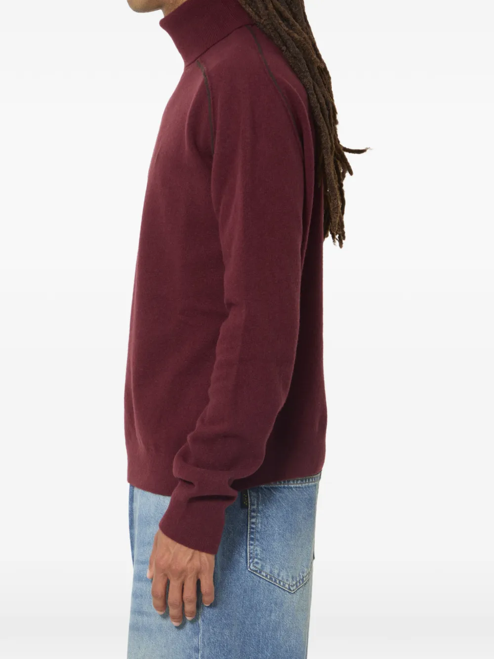 Maison Margiela Coltrui met contrasterende afwerking Rood