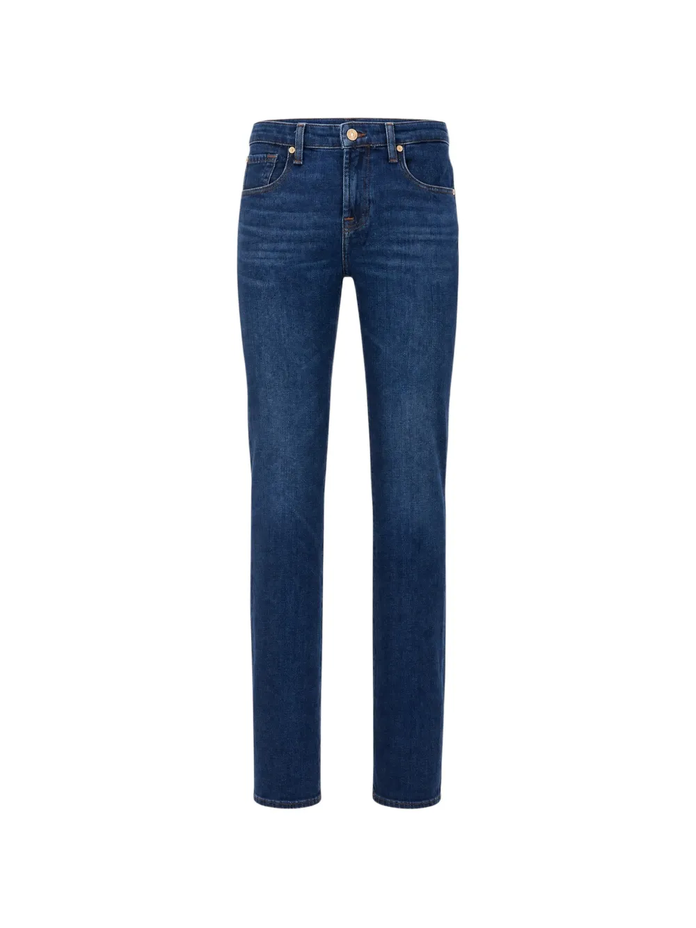 7 For All Mankind faded whiskered jeans - Blu