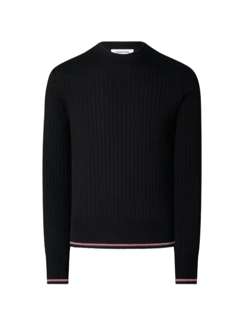Thom Browne merino wool RWB rib stitch pullover
