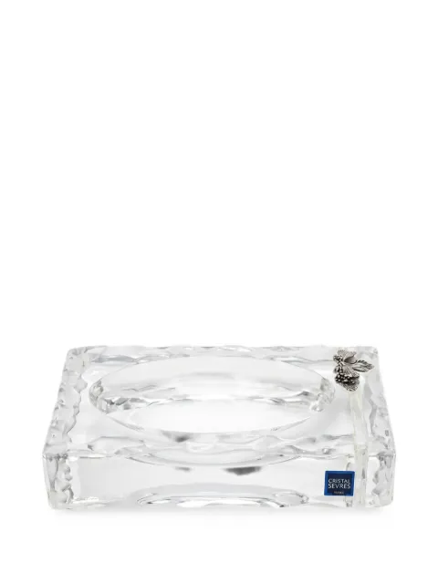 CRISTAL DE SEVRES grape-embellished ashtray