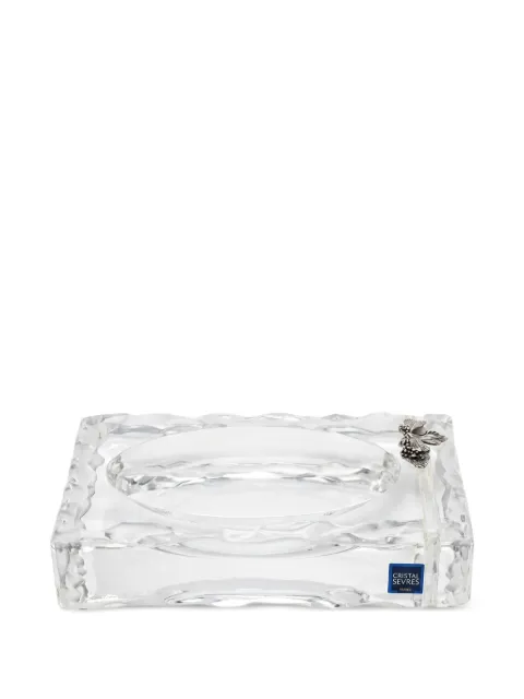 CRISTAL DE SEVRES grape-embellished ashtray