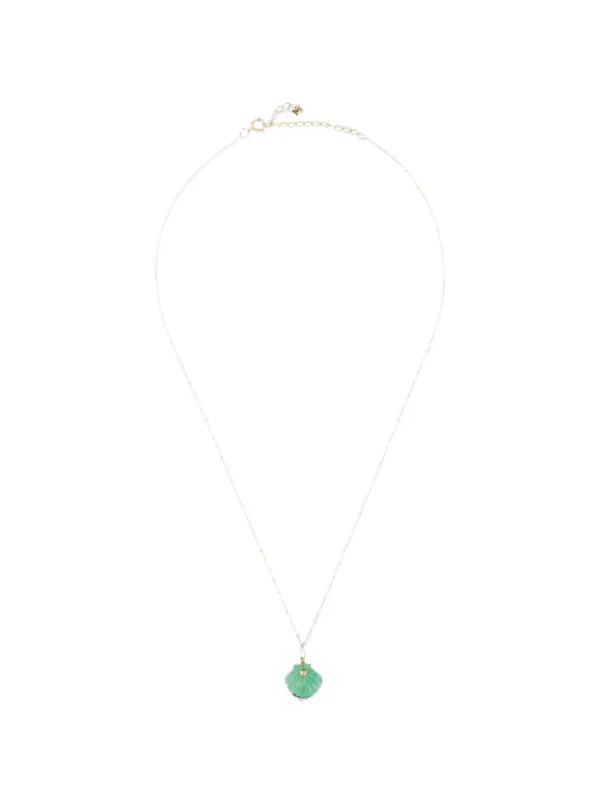 Mateo Venus Jade Necklace in Gold