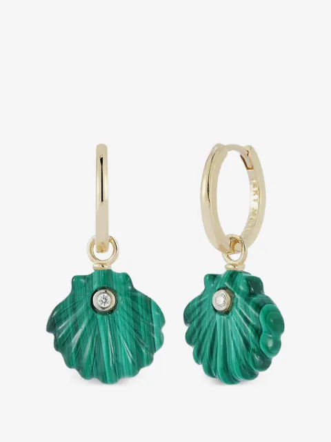 Mateo Venus diamond drop earrings