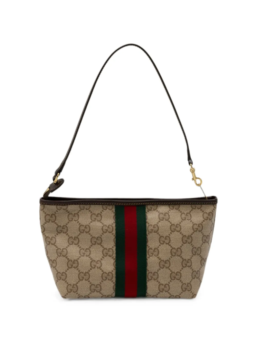 Gucci Kleine buidel met band en Web Beige