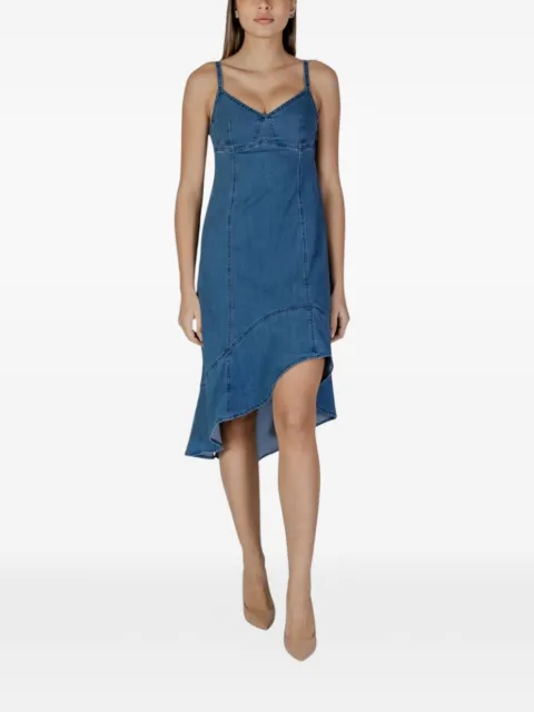 Desigual vestido asimétrico con escote en forma de corazón