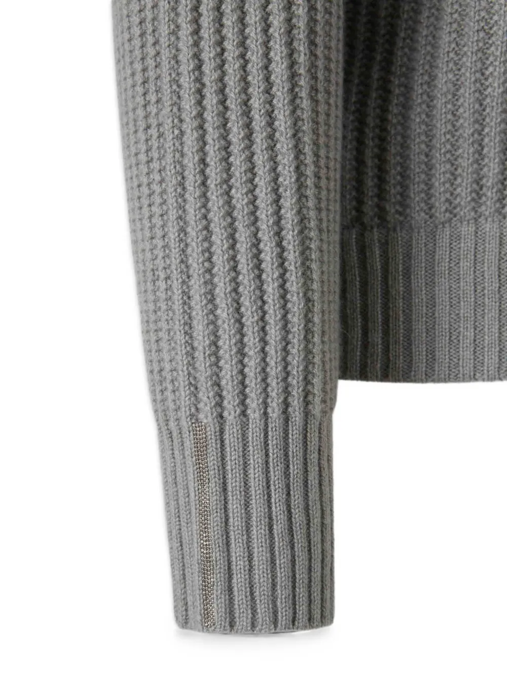 Peserico Ribgebreid vest Groen