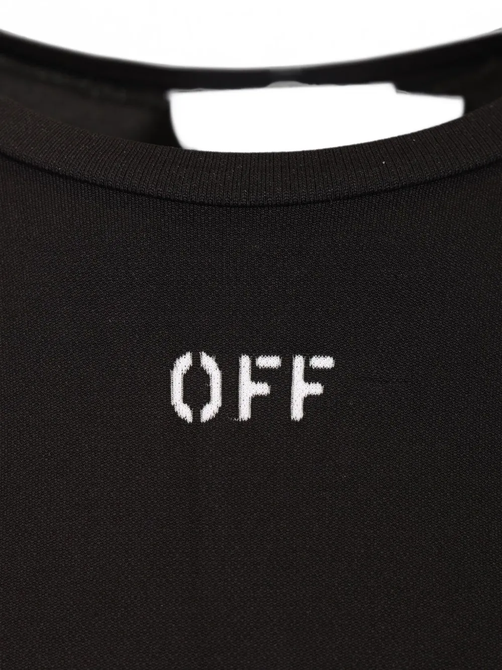 Off-White Naadloze sporttop met logoprint Zwart
