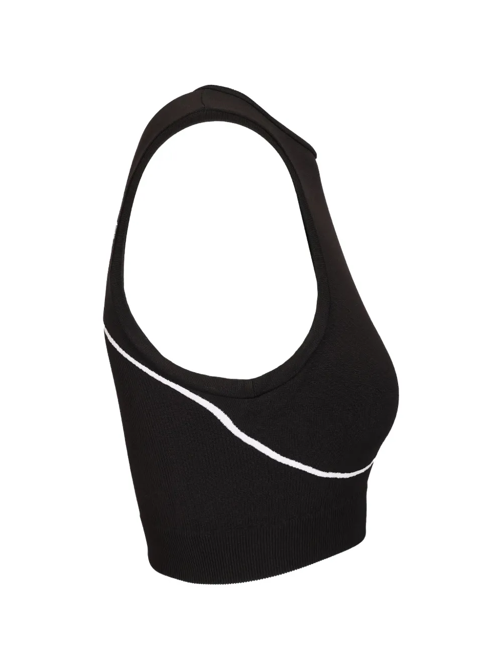 Off-White Naadloze sporttop met logoprint Zwart