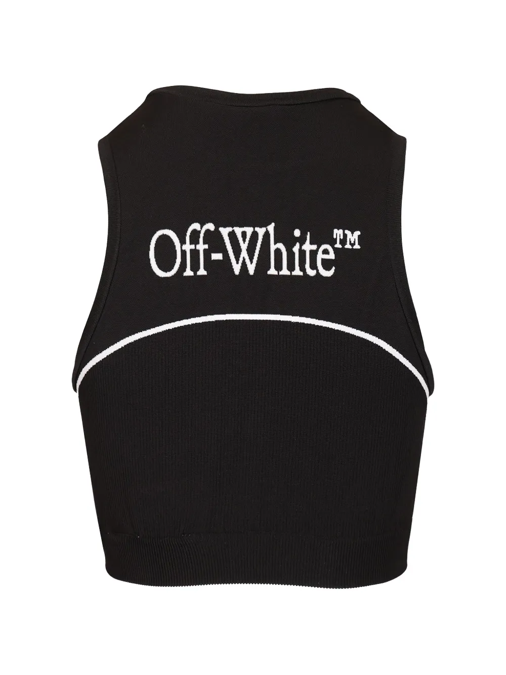 Off-White Naadloze sporttop met logoprint Zwart