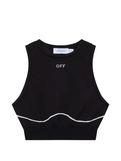 Off-White Off Stamp seamless crop top