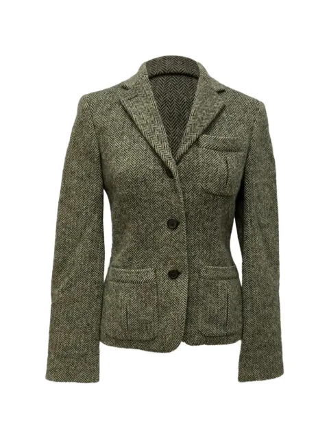 Ralph Lauren Vintage herringbone single-breasted blazer
