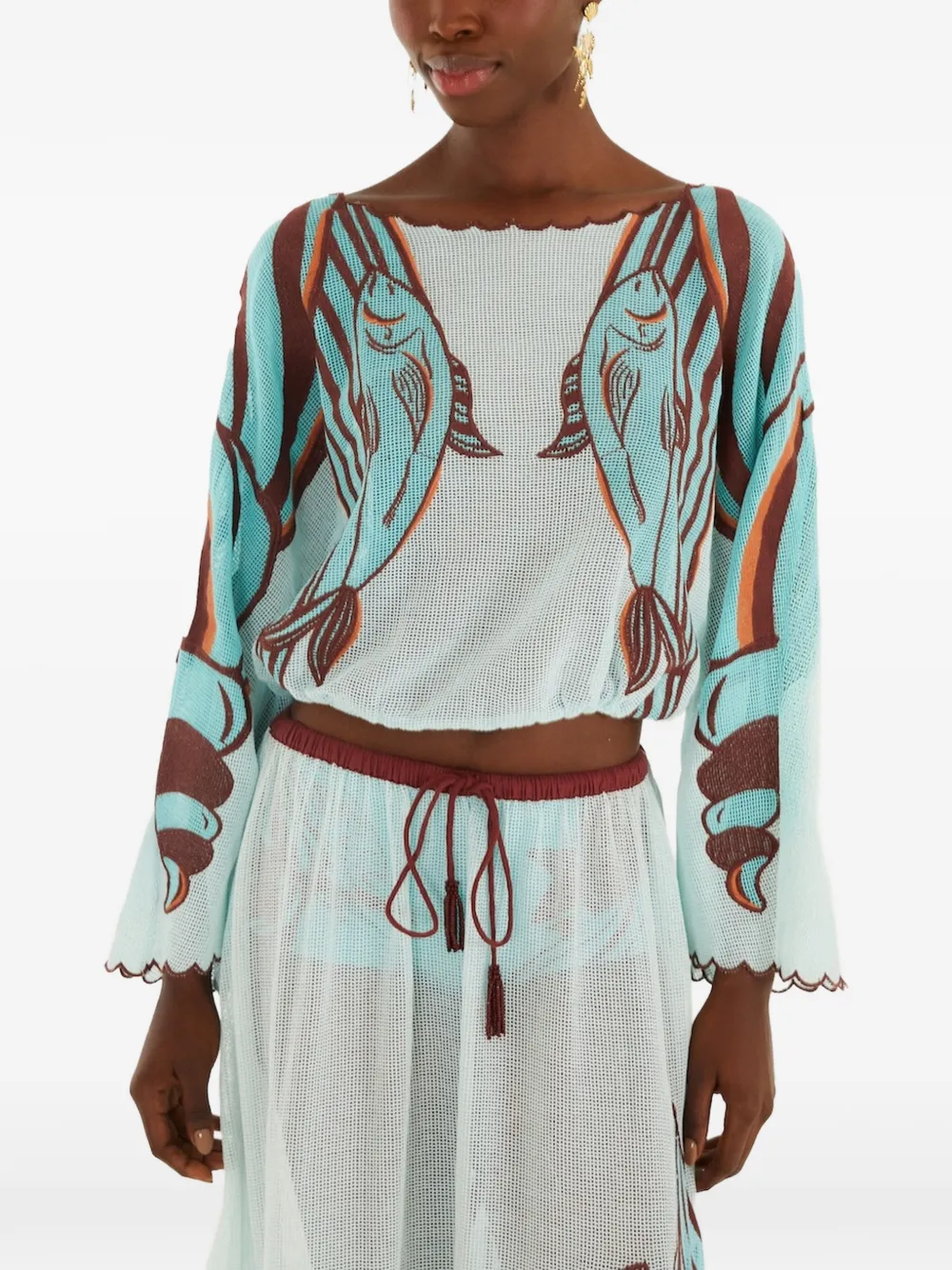 FARM Rio Blusa con stampa - Bianco
