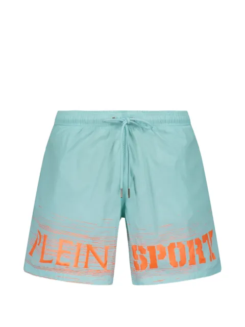 Plein Sport logo-print drawstring swim shorts