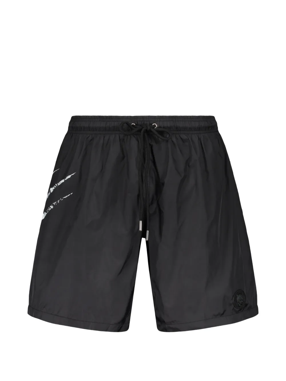 Plein Sport logo-print drawstring swim shorts - Nero