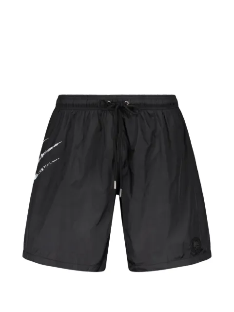 Plein Sport logo-print drawstring swim shorts