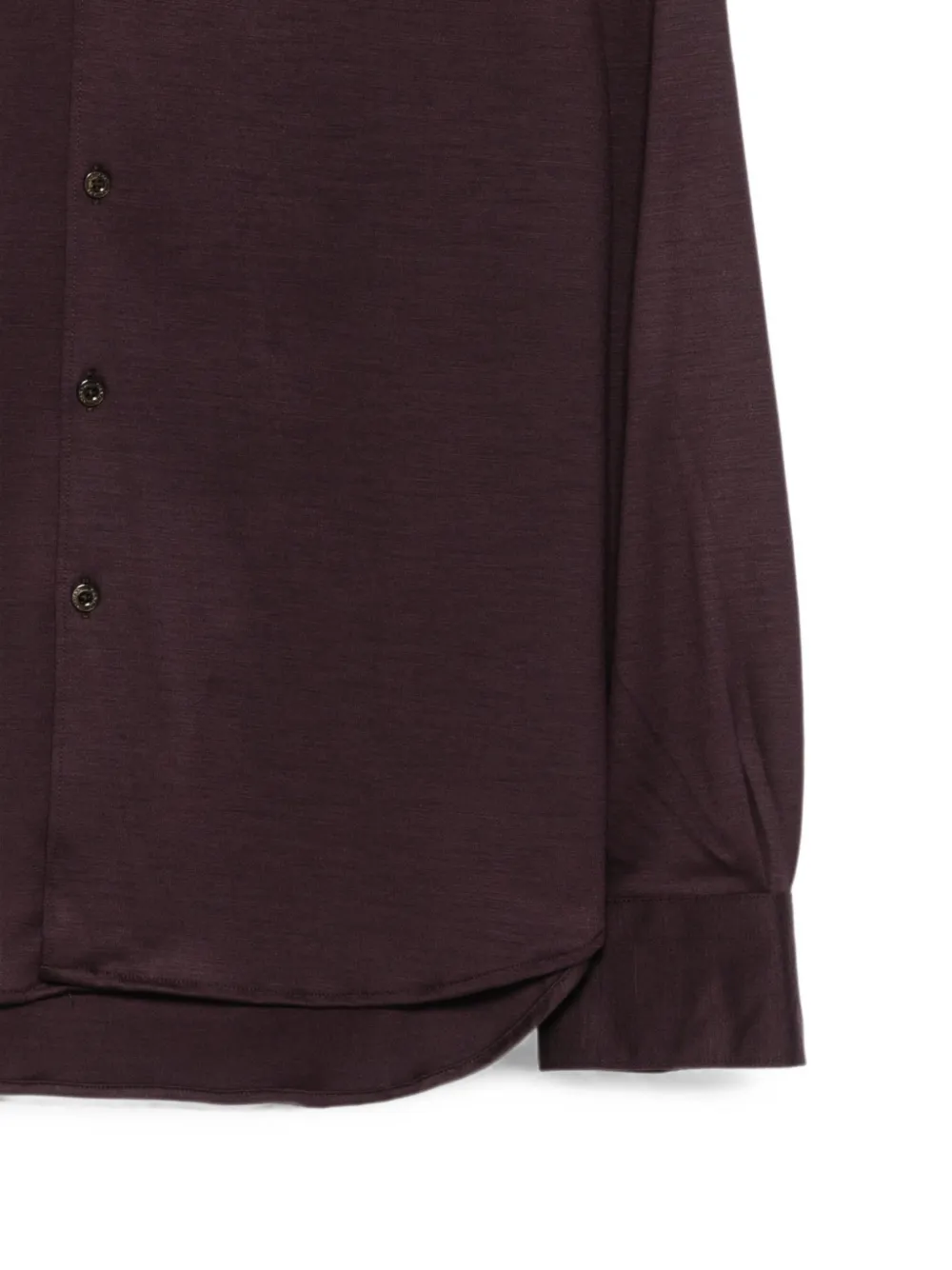 Canali Overhemd met knoopsluiting Paars