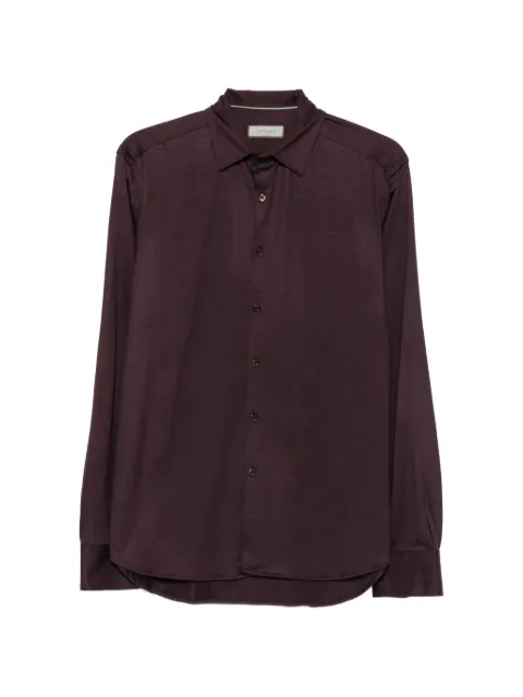 Canali button-fastening long-sleeve shirt