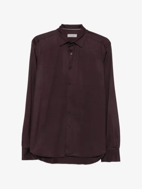 Canali button-fastening long-sleeve shirt