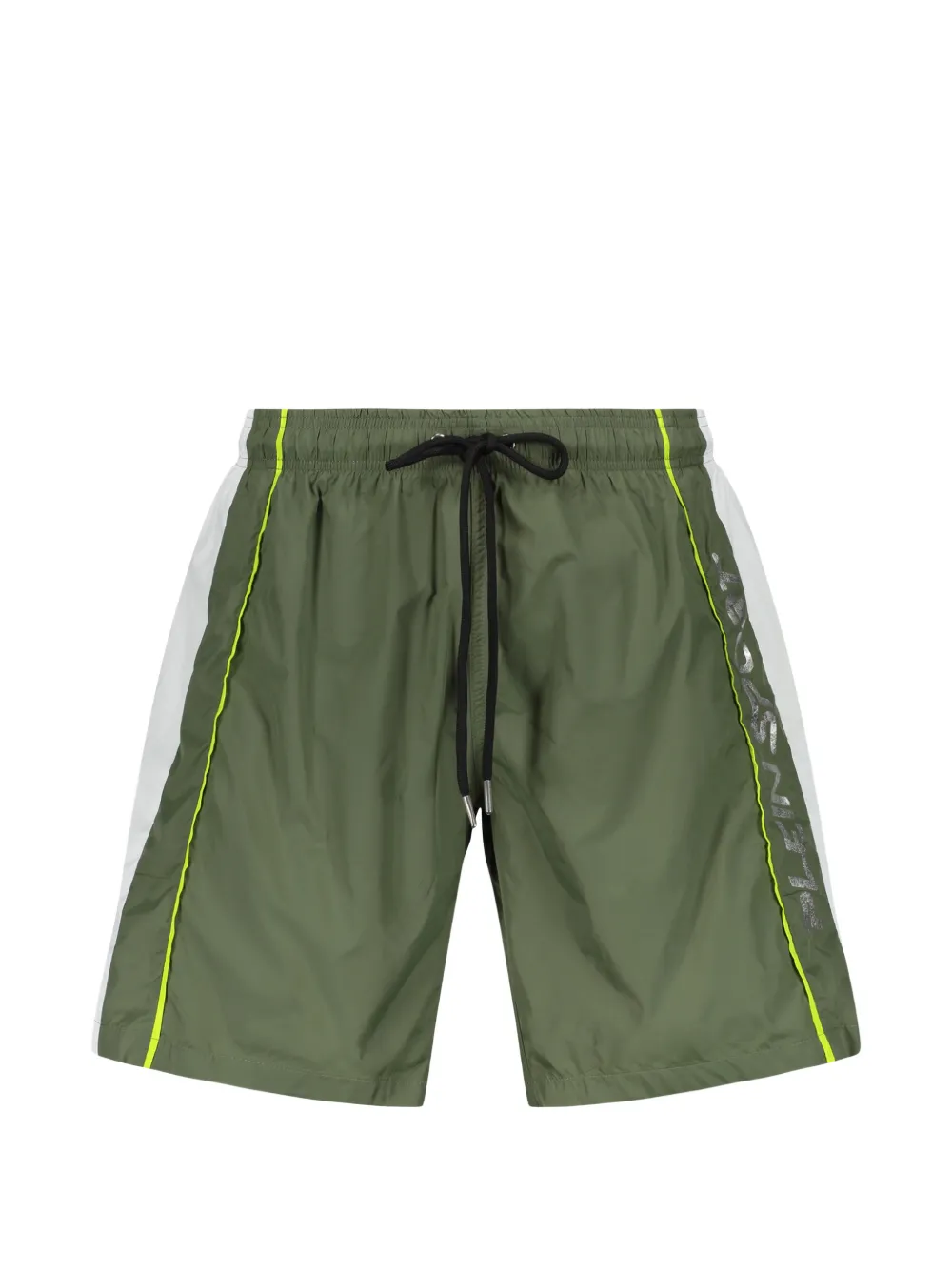 Plein Sport logo-print drawstring swim shorts - Verde