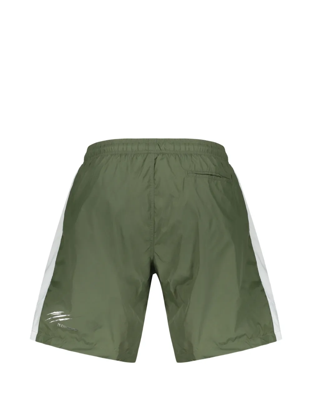 Plein Sport Zwembroek met logoprint en trekkoord Groen