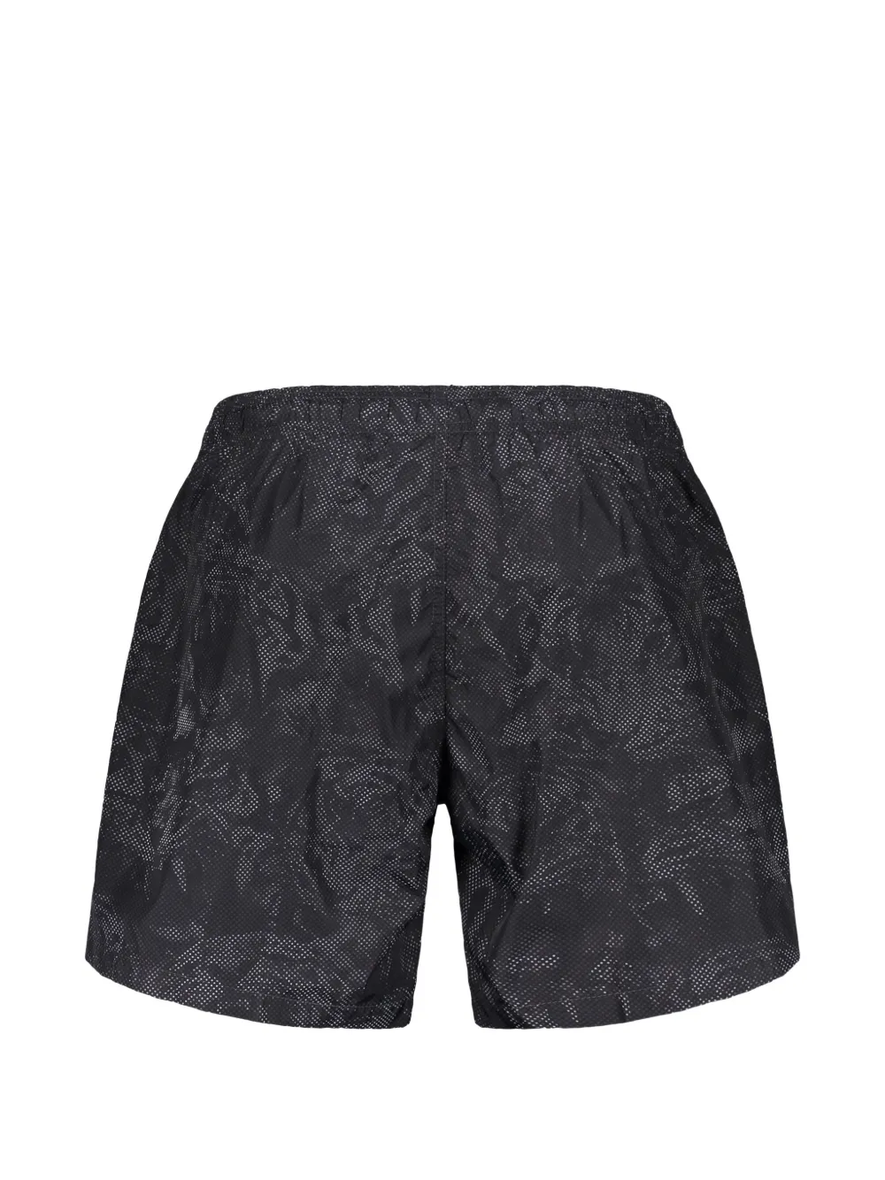 Plein Sport Zwembroek met trekkoord en all-over print Zwart